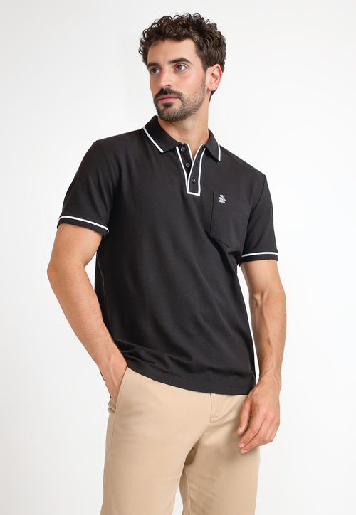 Polo de Hombre The Earl Regular Fit Negro