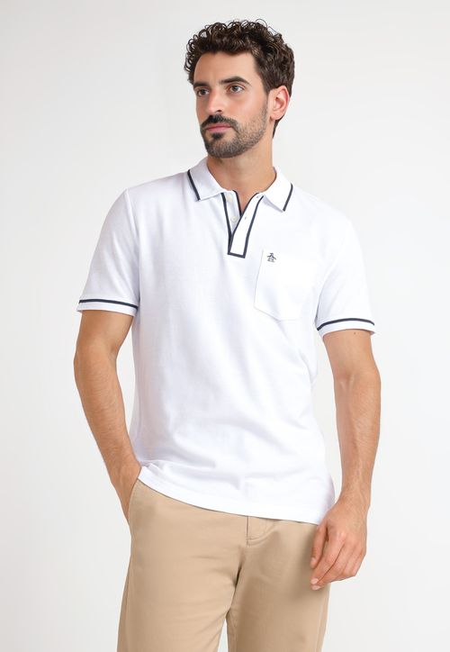 Polo de Hombre The Earl Regular Fit Blanco