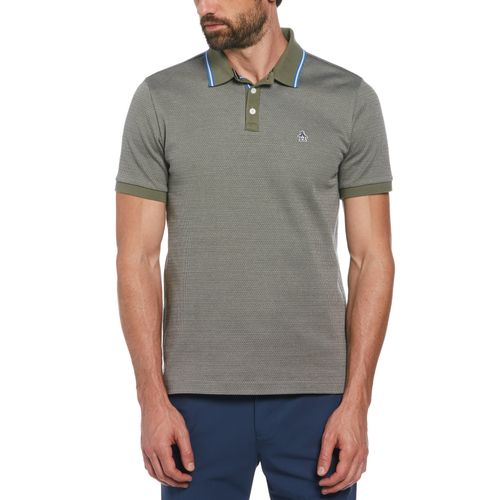 Polo De Hombre Knit Microdesign Militar