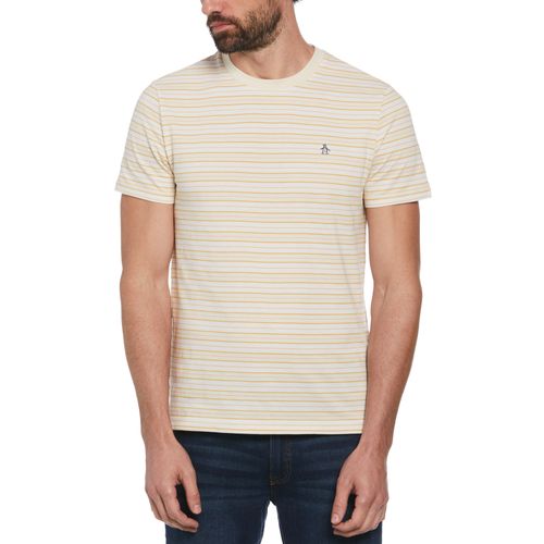 Polera Hombre Rayas Beige